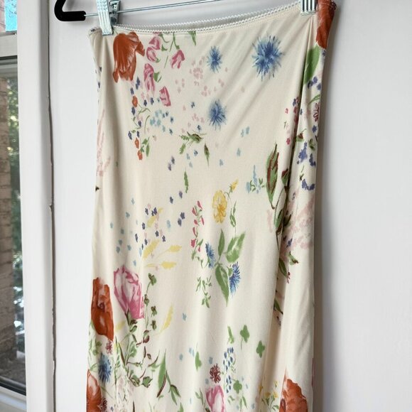 Reformation Layla Skirt Midi Maxi in Etude Cream Floral 2 - Picture 4 of 14